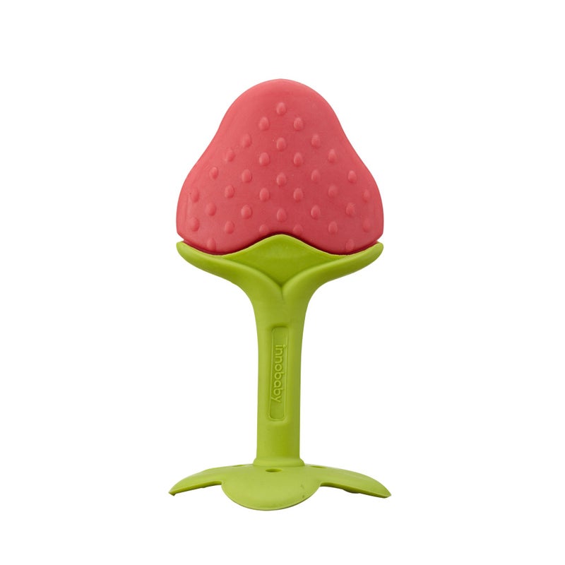 Innobaby Original Teethin Smart EZ Grip Fruit Teether and Sensory Toy for Babies and Toddlers in Berry. BPA Free Teether - Image 4