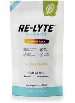 Redmond Re-Lyte Immunity, Stick Bundle (5 Blackberry Sticks, 5 Pineapple Orange Sticks)  - Image 2