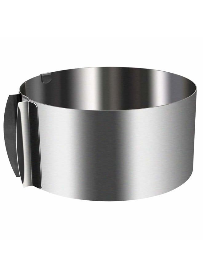 Wiwaplex Cake Ring 6 to 12 Inch Adjustable Round Stainless Steel Cake Mousse Mould Bakeware Tools Decorating Mold Baking - Image 1