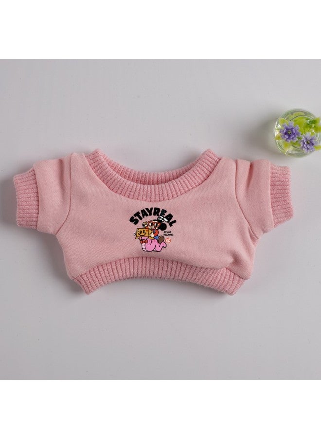 10cm152040cm Doll Clothes May Day A Xin With Cotton Doll Doll Doll Should Aid T-shirt Now-Specifications:20cm-Color:Black Same Style T-shirt - Image 3