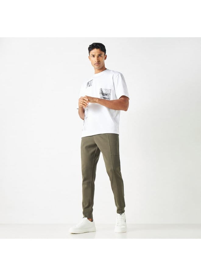 Iconic - Iconic Mosean Joggers with Drawstring Closure and Pockets - Image 1