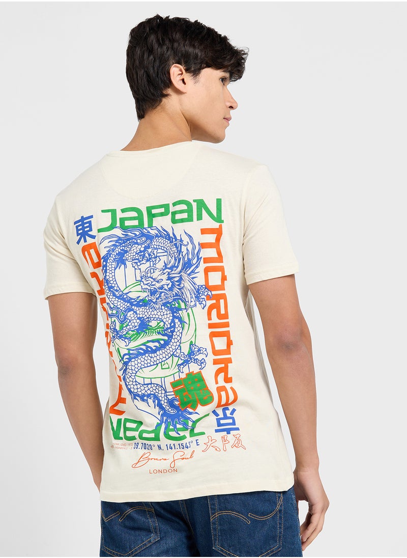 BRAVE SOUL Graphic Print T-Shirt  - Image 2