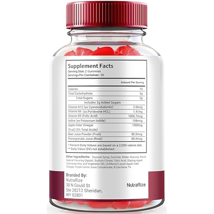 NutraRize (Pack of 2 Ketologenic Keto ACV Gummies Advanced Weight Loss, Ketologenic Detox Formula, Apple Cider Vinegar Supplement (120 Gummies) - Image 2