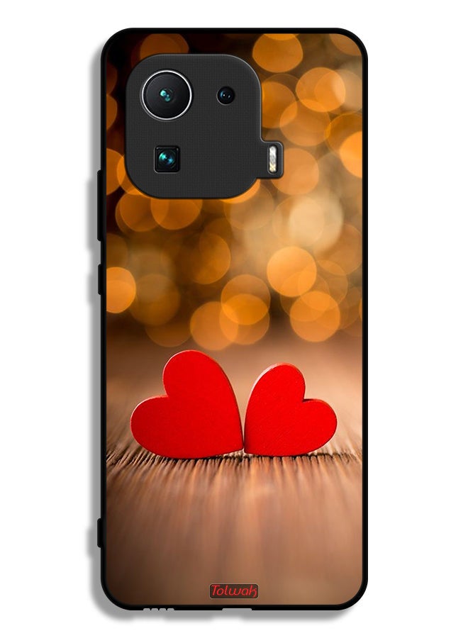 Tolwak Xiaomi Mi 11 Pro Protective Case Cover Two Beautiful Hearts  - Image 2
