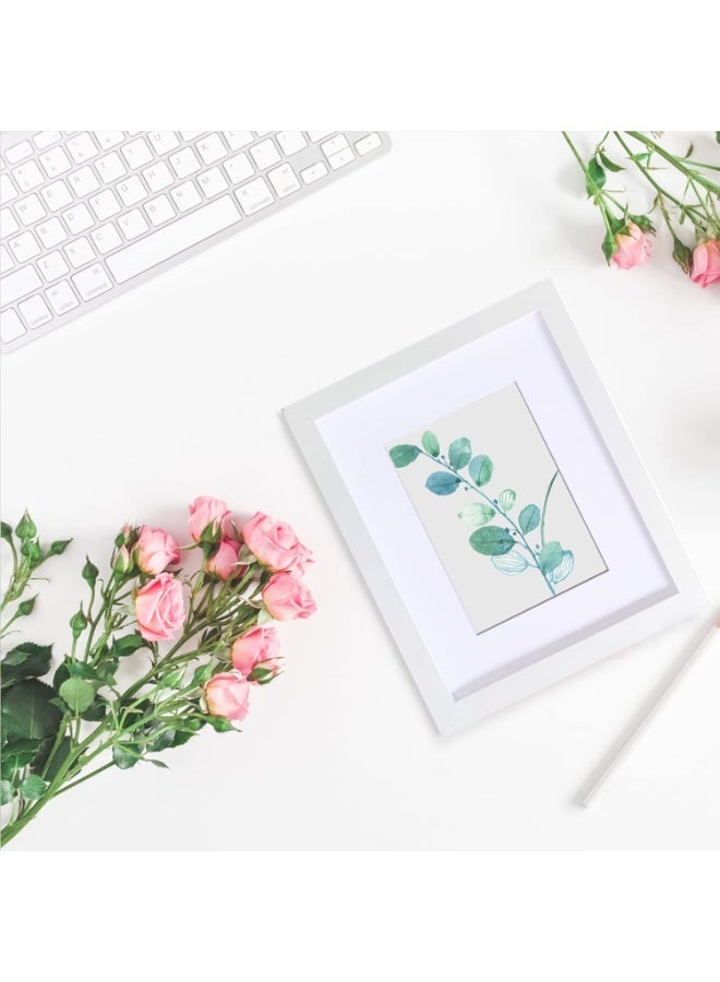 Bukela 8x10 Picture Frame White Set of 6, Display Pictures 5x7 with Mat or 8x10 without Mat for Wall or Tabletop - Image 3
