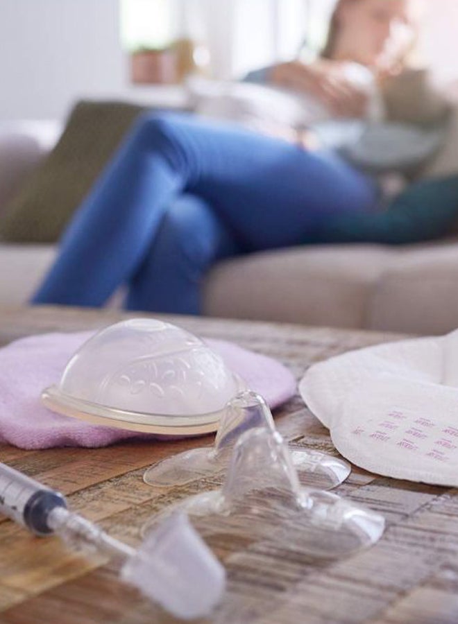 Philips Avent 2-Piece Avent Nipplette Nipple Shield Set, Softness and Flexibility, Clear - SCF152/02 - Image 5