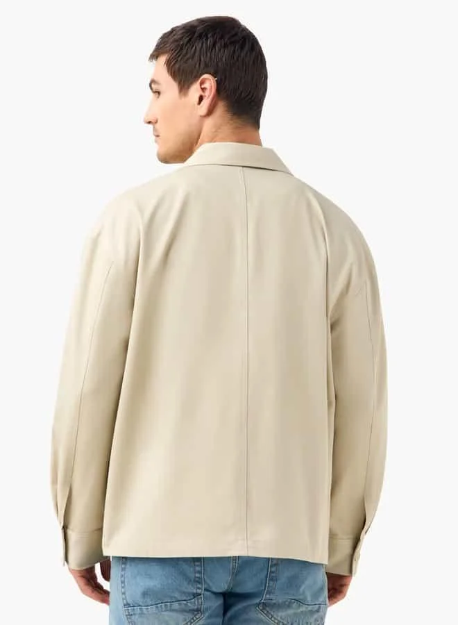 Emperor Emperor Shacket with Pockets and Button Closure