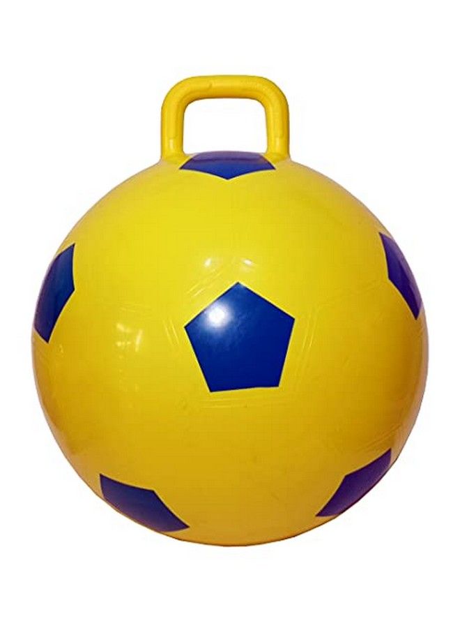 AppleRound Space Hopper Ball With Pump In Soccer Ball Style 18In / 45Cm Diameter For Ages 3 6 Hop Ball Kangaroo Bouncer Hoppity Hop - Image 1