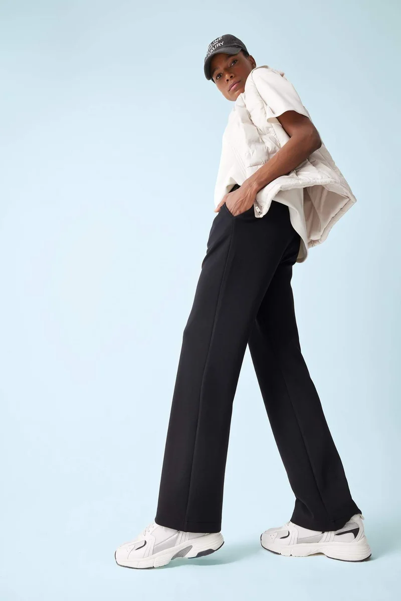 ديفاكتو DeFactoFit Straight Fit Standard Length Modal Trousers