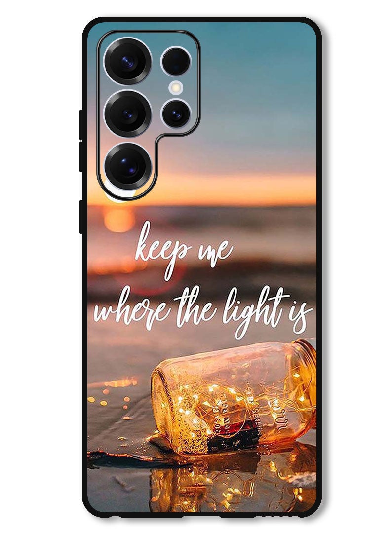 Theodor Protective Case Anti Scratch Shock Proof Bumper Cover For Samsung Galaxy S25 Ultra Keep Me Where The Light - Image 1