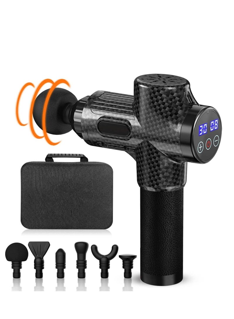 XiuWoo LCD Electric Massage Gun Deep Tissue Percussion Muscle for Body Neck Relaxation Massager for Fitness - Image 1