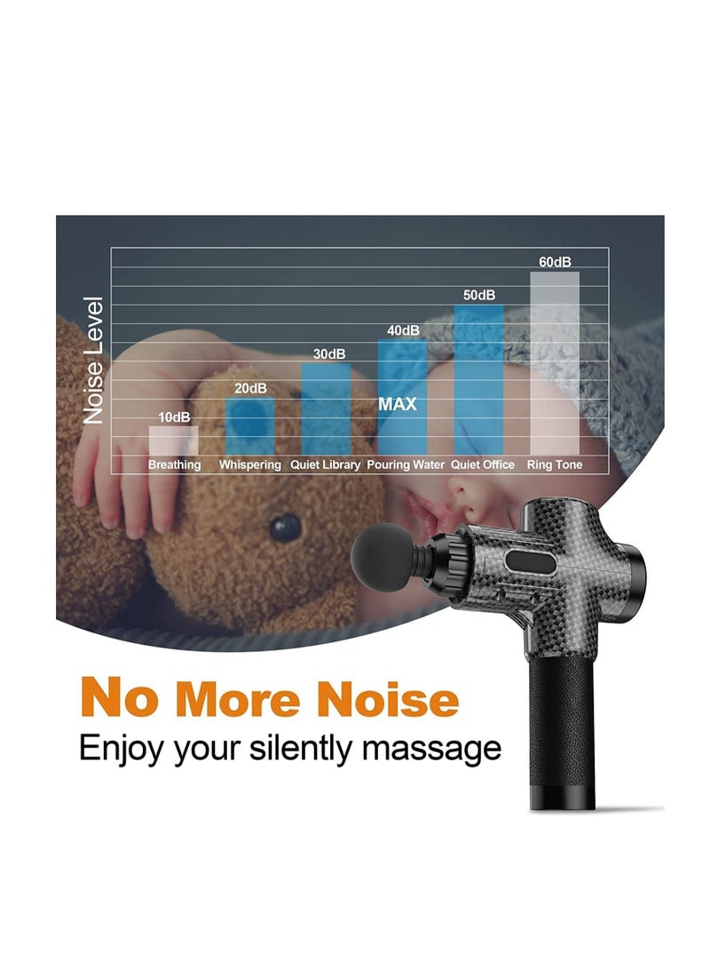 XiuWoo LCD Electric Massage Gun Deep Tissue Percussion Muscle for Body Neck Relaxation Massager for Fitness - Image 4