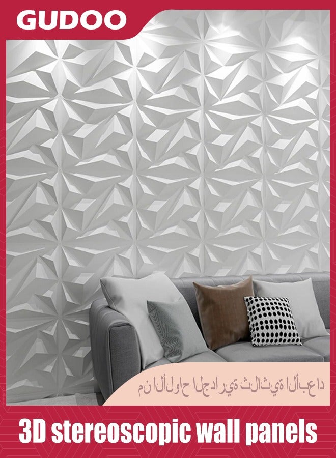 GUDOO ١٢ حزمة من ألواح الجدران ثلاثية الأبعاد بقياس ٣٠x٣٠ سم. - Image 3