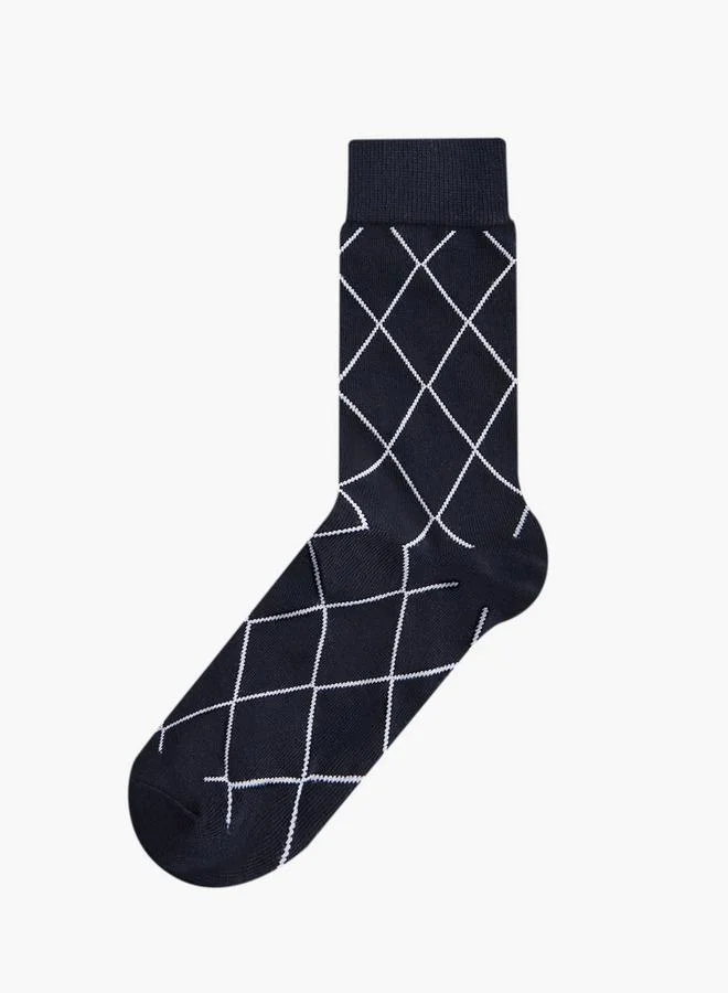 ال بي ال من شو اكسبرس جوارب رجالية بطبعة - مجموعة من  قطع