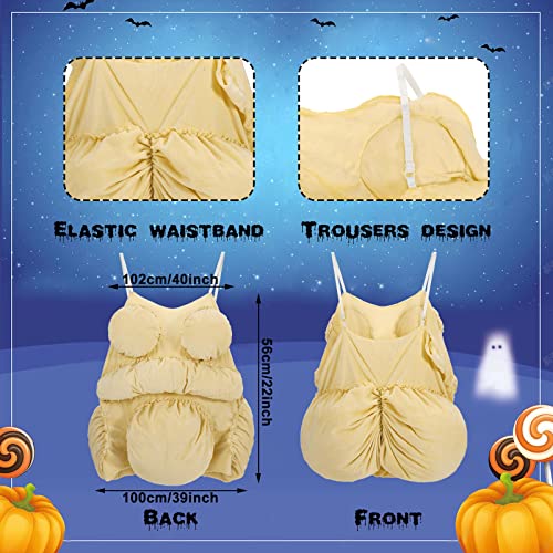 Hotop Halloween Fat Suit Old Lady Costume for Adults Women Men Fat Belly Costume for Halloween Cosplay Dress up Party - Image 2