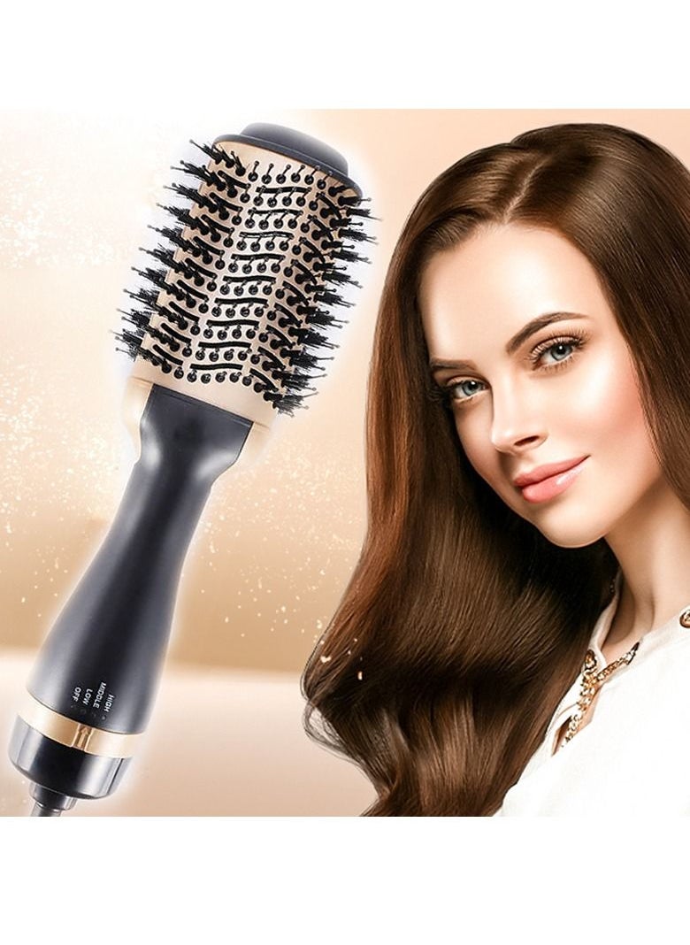 Generic - Hot Air Brush,Hair Dryer Brush, Professional Hair Dryer & Volumizer 3 in 1 Upgrade Anti-Scald Negative Ionic Technology Hair Straightener Brush,Salon Negative Ion Ceramic Electric Blow Dryer - Image 1