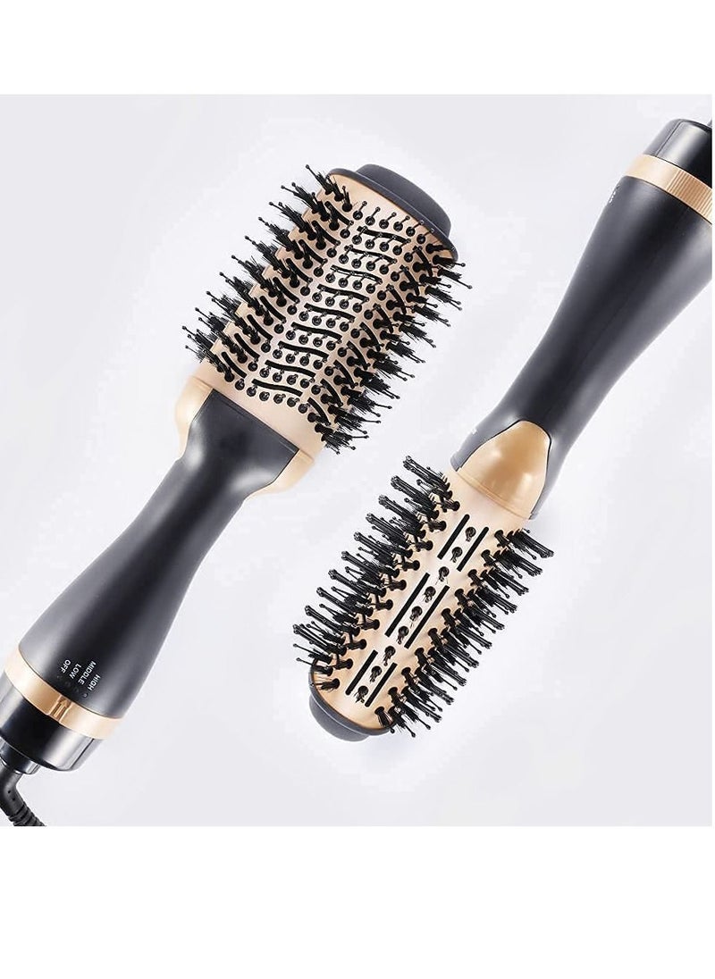 Generic - Hot Air Brush,Hair Dryer Brush, Professional Hair Dryer & Volumizer 3 in 1 Upgrade Anti-Scald Negative Ionic Technology Hair Straightener Brush,Salon Negative Ion Ceramic Electric Blow Dryer - Image 1