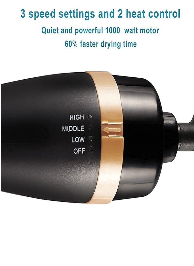 Generic - Hot Air Brush,Hair Dryer Brush, Professional Hair Dryer & Volumizer 3 in 1 Upgrade Anti-Scald Negative Ionic Technology Hair Straightener Brush,Salon Negative Ion Ceramic Electric Blow Dryer - Image 1