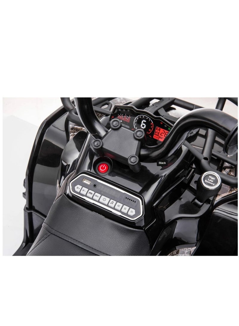 ATV Quad Bike Cross Country Black 12v - Image 4