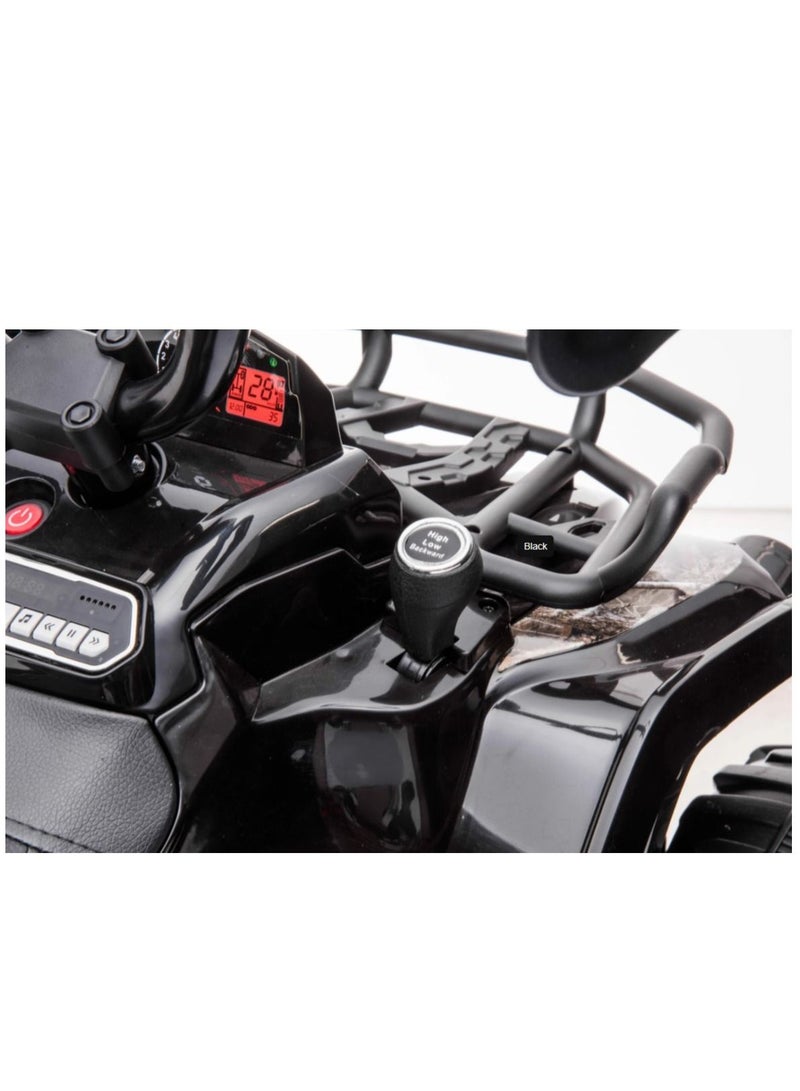 ATV Quad Bike Cross Country Black 12v - Image 5