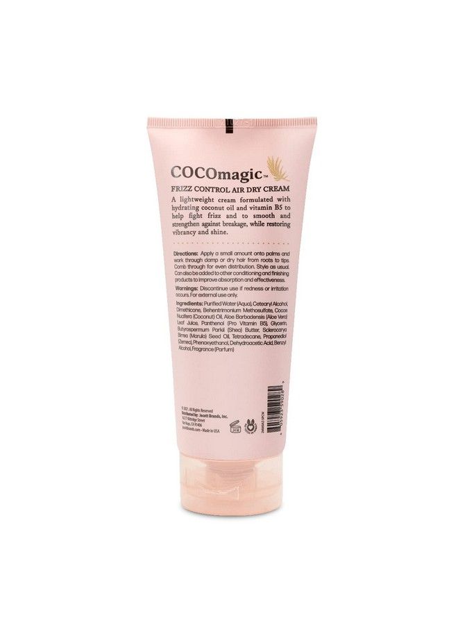 cocomagic Frizz Control Air Dry Cream | Antifrizz Styling Cream | Helps To Calm And Smooth Frizzprone Hair | Paraben Free Cruelty Free Made In Usa (6 Oz) - Image 3