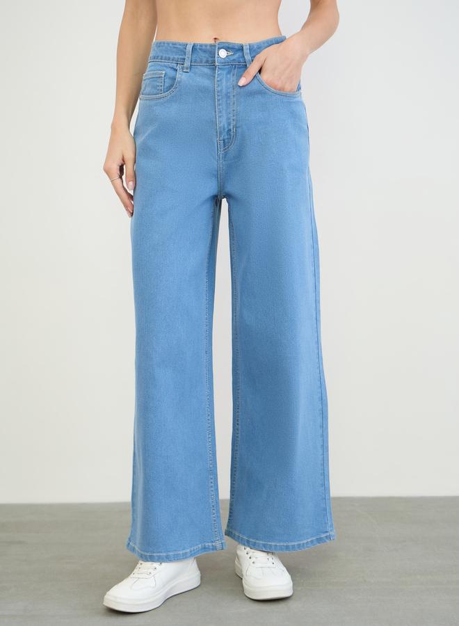 Styli Women Wide Leg Basic Jeans - Image 2