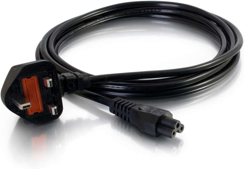 سي2جي كابل طاقة للكمبيوتر المحمول بطول 0.5 متر (من BS 1363 إلى IEC 60320 C5) أسود اللون - Image 2