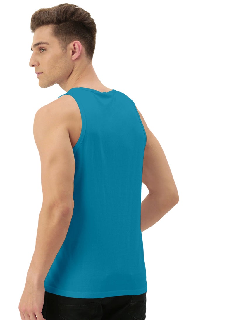 LAUREN Smith تي شيرت رياضي رجالي بدون أكمام مصنوع من القطن بنسبة 100% - Image 4