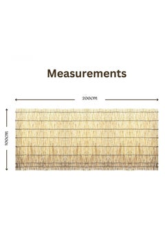 HOME TASTE Hometaste 2 Pieces Natural Reed Fencing,Garden Fence,Privacy Fence Panels For Backyard Or Patio, Highly Dense Whole Reed Peeled Canes Fence Panels  - Image 2