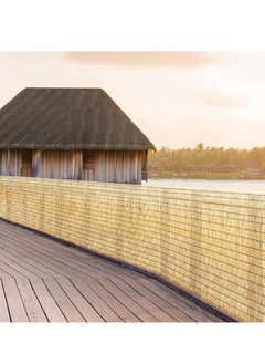 HOME TASTE Hometaste 2 Pieces Natural Reed Fencing,Garden Fence,Privacy Fence Panels For Backyard Or Patio, Highly Dense Whole Reed Peeled Canes Fence Panels  - Image 3