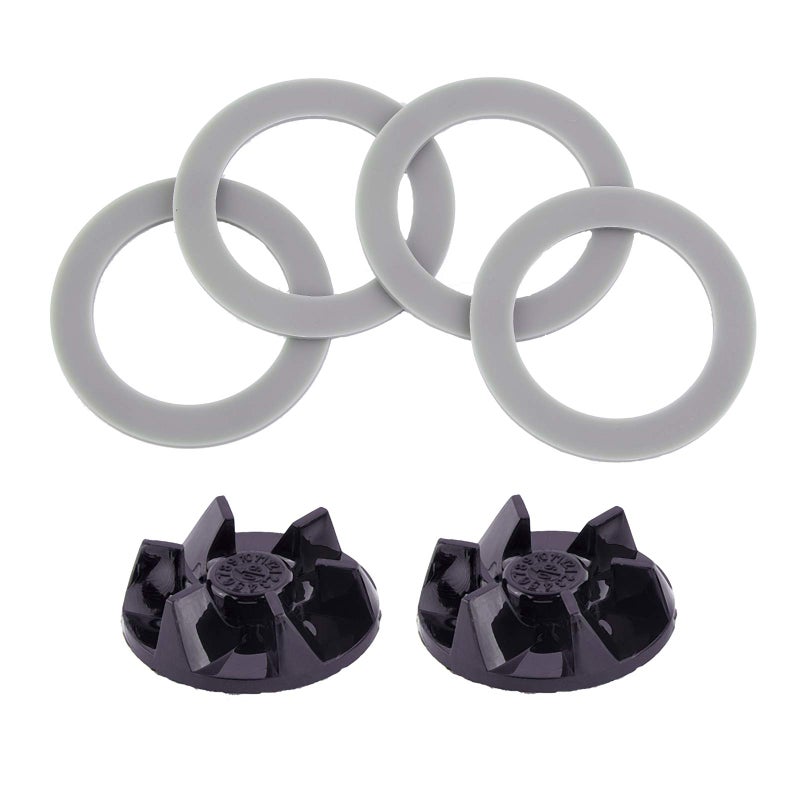 2Pcs SPB720TXN Blender Blade Driver Clutch and 4Pcs CUCB4563 Rubber Gasket Sealing Oring Replacement Parts for Cuisinart Blenders BFP703 BFP703B BFP703CH SPB7 SPB7BK CB8 CB9 CBT500 CB18