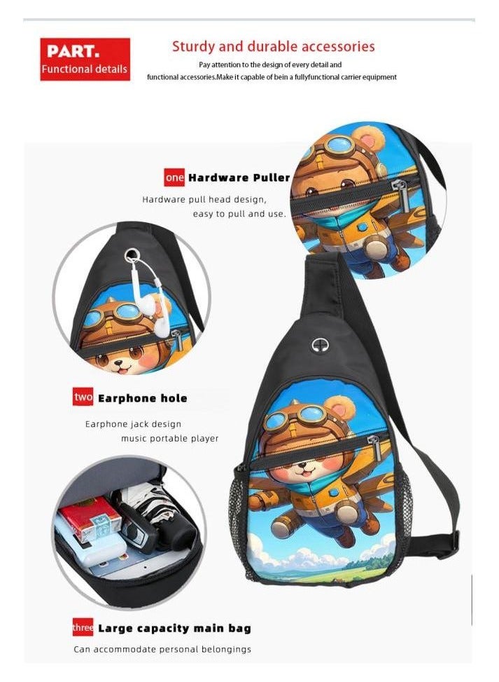 Universal cartoon new three-piece schoolbag - 829