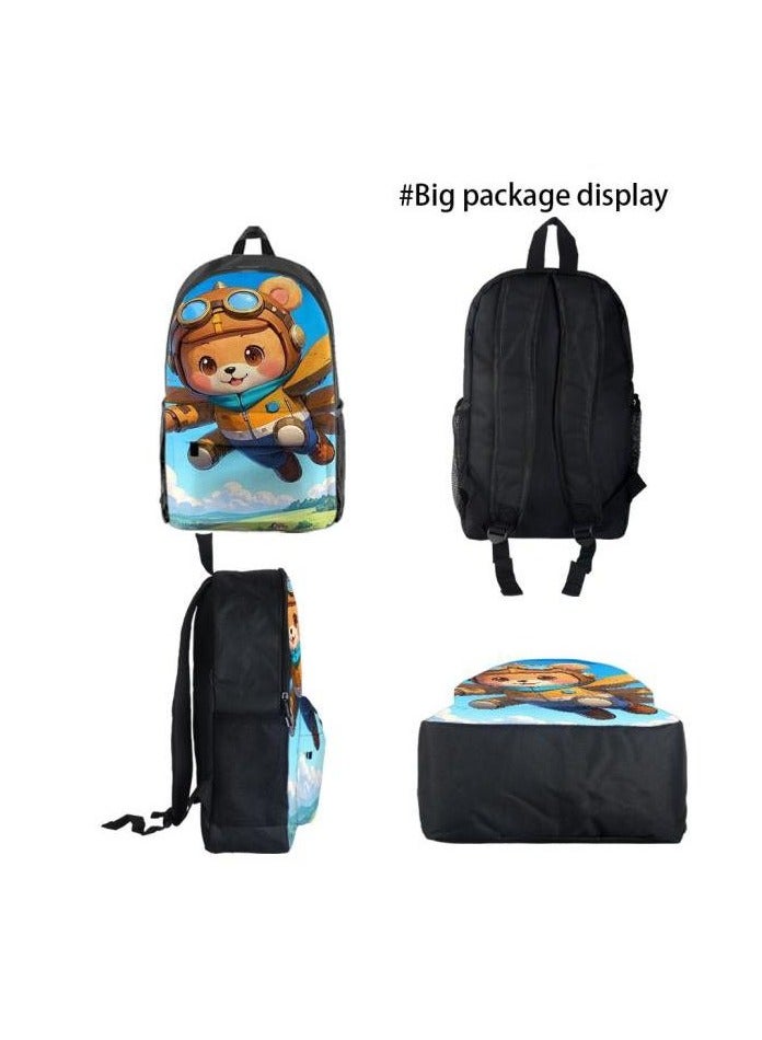 Universal cartoon new three-piece schoolbag - 829
