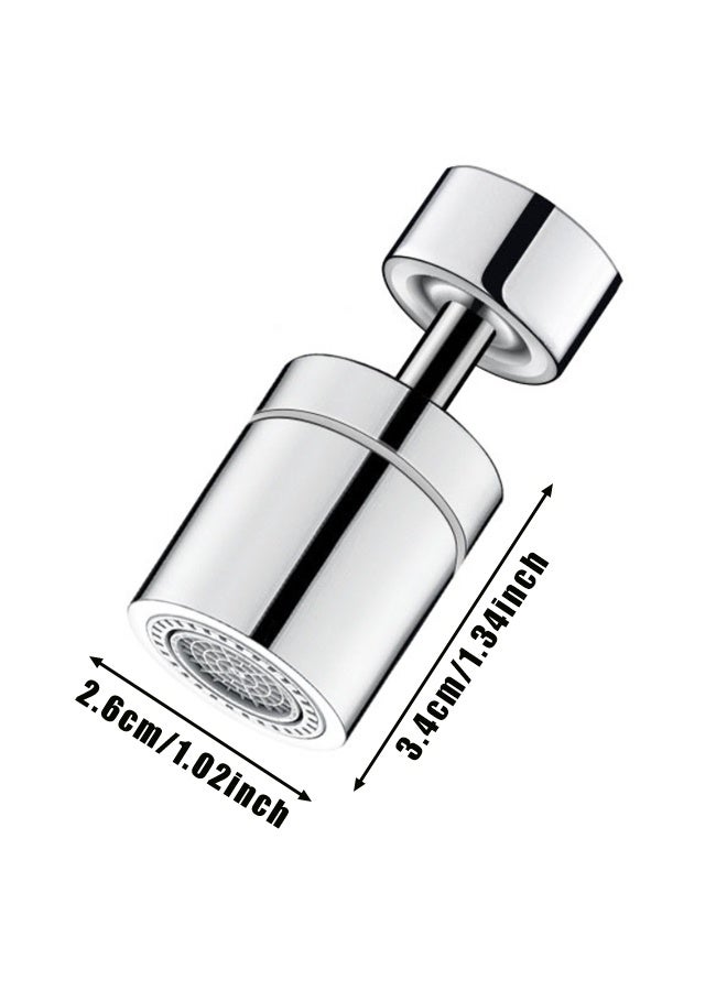 360 Degree Swivel Sink Faucet Aerator,2-FlowBig Angle Water Saving Dual Function, Dual-Function Kitchen Faucet Accessory,Universal Fit - Image 2