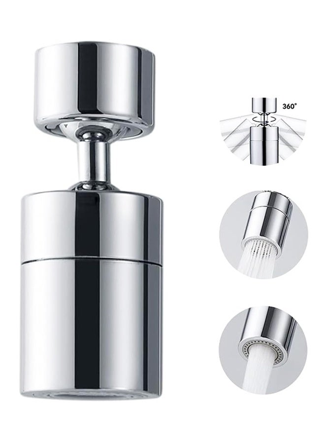 360 Degree Swivel Sink Faucet Aerator,2-FlowBig Angle Water Saving Dual Function, Dual-Function Kitchen Faucet Accessory,Universal Fit - Image 1