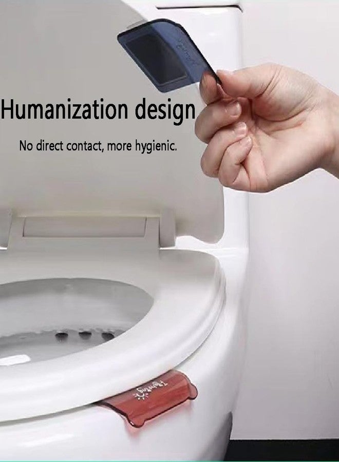 Gozaqe Toilet Seat Lifter,Pack of 4,Toilet Cover Lifter,Toilet Cover Support Lifter,Avoid Direct Contact with the Toilet Lid,Suitable for Home, Office and Hotel Bathroom (Multicolor) - Image 3