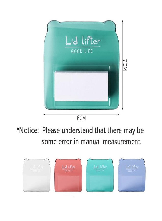 Gozaqe Toilet Seat Lifter,Pack of 4,Toilet Cover Lifter,Toilet Cover Support Lifter,Avoid Direct Contact with the Toilet Lid,Suitable for Home, Office and Hotel Bathroom (Multicolor) - Image 2