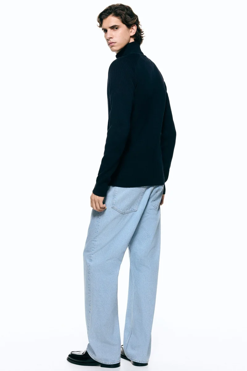 H&M  Slim Fit Rib-knit cardigan for Men | Best Price UAE