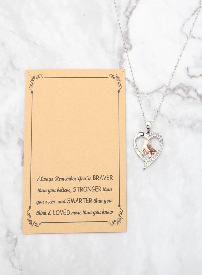 BNQL Roller Skating Necklace Roller Skater Gifts Roller Skate Lover Gift Roller Skating Jewelry Roller Skate Charm Necklace (roller skate necklace) - Image 5