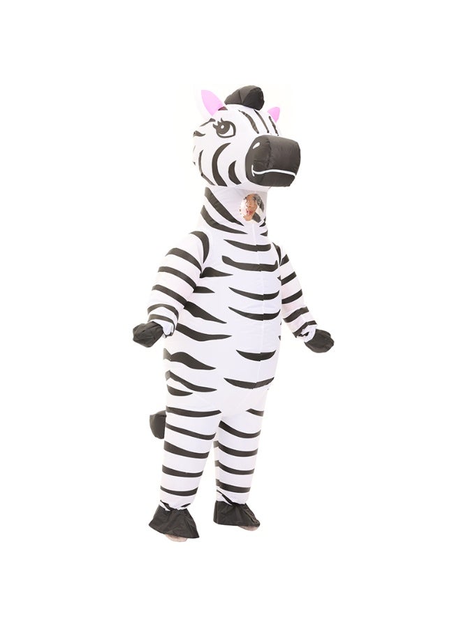Inflatable Costume Adult Blow up Costume Halloween Costume Suit Inflatable Animal zebra Costume for Men and Women - Image 4