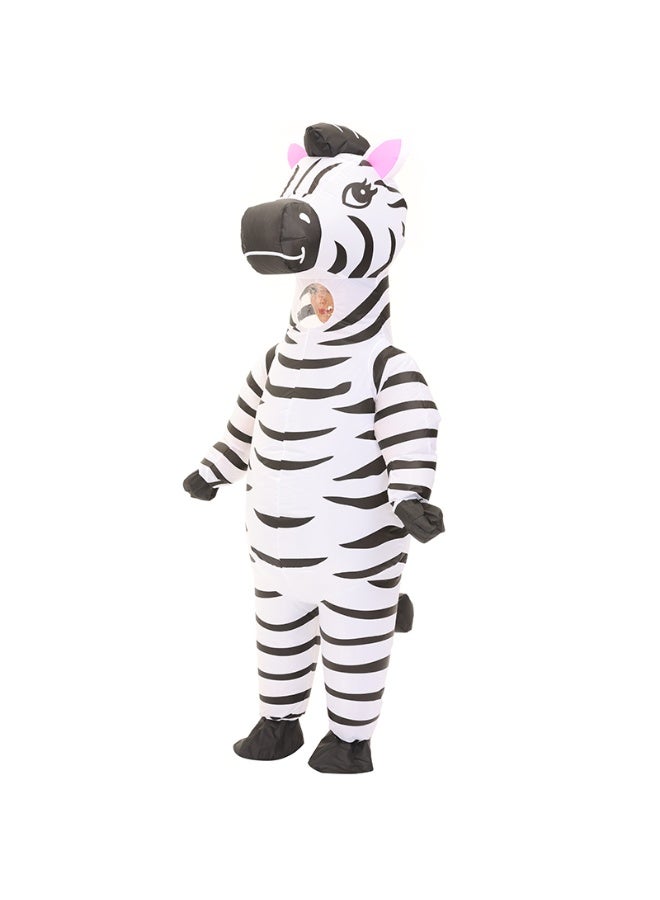 Inflatable Costume Adult Blow up Costume Halloween Costume Suit Inflatable Animal zebra Costume for Men and Women - Image 3