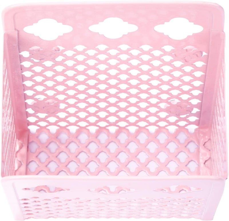 zeyce Magnetic Pencil Holder - Magnetic Locker Organizer, 1 Pack Pen Holder Locker Accessories for School and Office (1 Basket Pink) - Image 4