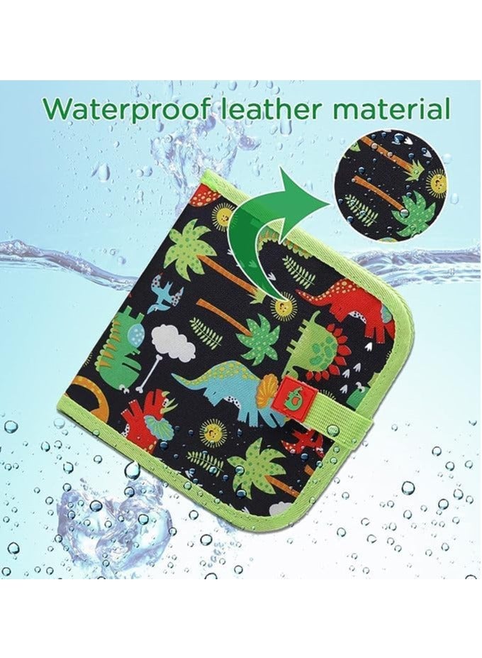 رات سو كتاب الرسم السحري للأطفال - مجموعة دفتر الرسم القابل للمسح للأطفال مع 12 قلم مائي - 16 صفحة ودفتر رسم قابل لإعادة الاستخدام - لعبة فنية محمولة للأطفال في الروضة وأثناء السفر والنزهات على الطريق. - Image 4