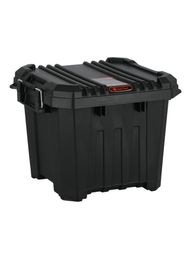 Tactix Stackable Sturdy Heavy Duty Storage Box Black 30 Liter 320500 - Image 3