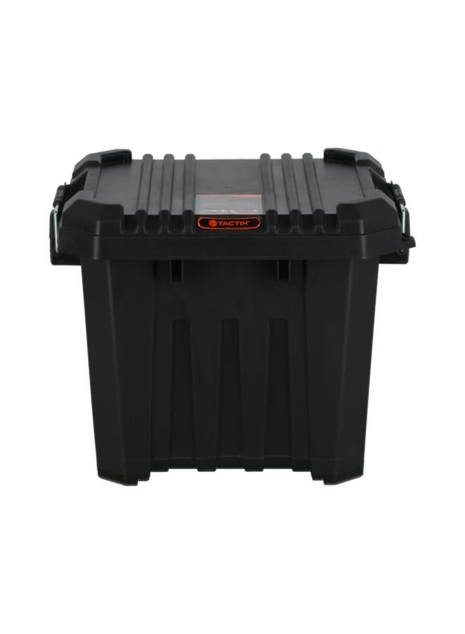 Tactix Stackable Sturdy Heavy Duty Storage Box Black 30 Liter 320500 - Image 1