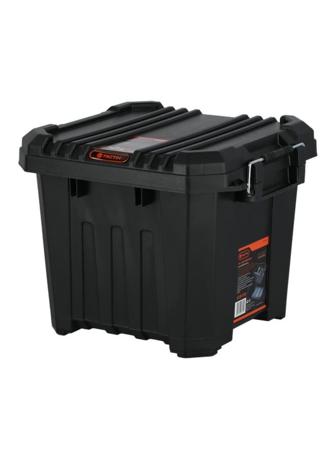 Tactix Stackable Sturdy Heavy Duty Storage Box Black 30 Liter 320500 - Image 2