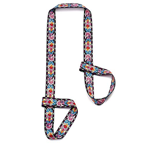 ZOOEASS Yoga Mat Strap, Adjustable Durable Yoga Mat Carrier & Stretching Strap, 5.9feet, Multiple Color Choices (Morning Glory,5.9feet) - Image 1