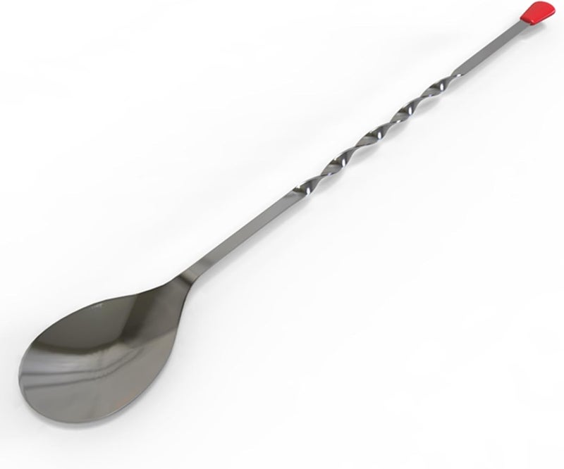 Rattleware 11" Twist Bar Spoon – Stainless Steel Long Handle Cocktail Mixing Spoon with Twisted Stem – Professional Bartender Stirring Spoon for Drinks, Coffee, Tall Glasses & Shakers - Image 1