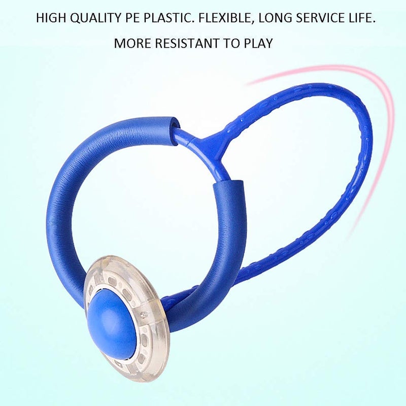 YESVIYA Jumping Skip Ball Sports Swing Jump Rope Dance Flash Kids Exercise Balance Hoop One Leg Ring Skipping Led Flashing Ankle Ropes Educational Colorful Light Ring (Multi Color) - Image 4