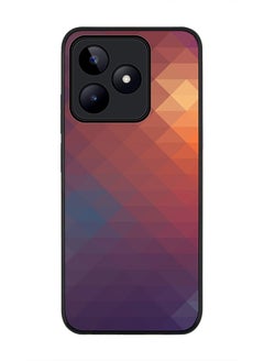Rugged Black edge case for Realme C53, Slim fit Soft Case Flexible Rubber Edges Anti Drop TPU Gel Thin Cover- Copper Prism